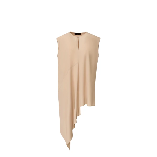 Fabiana Filippi Asymmetric Top in Crepe de Chine, Maple