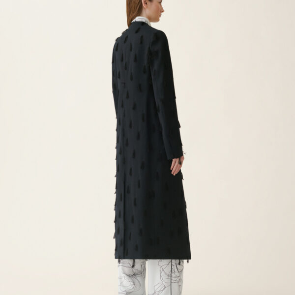 Cady Topcoat in Midnight Blue