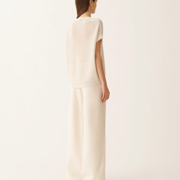 Cape in Organic Cotton with Shiny Viscose