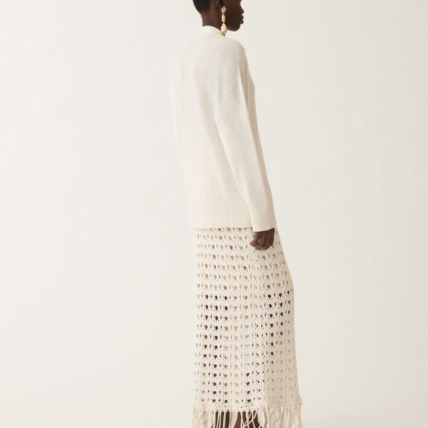Cashmere Sweater in White