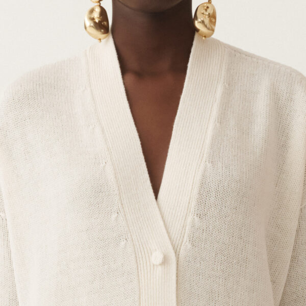 Cashmere Sweater in White - Image 5