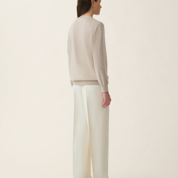 Cashmere and Silk Sweater in Cachà