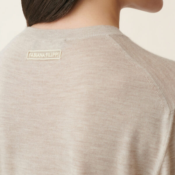 Cashmere and Silk Sweater in Cachà - Image 6