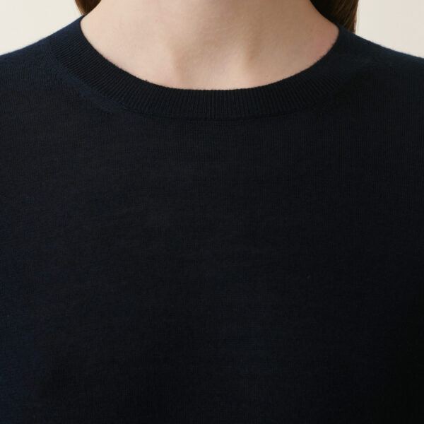 Cashmere and Silk Sweater in Midnight Blue - Image 5