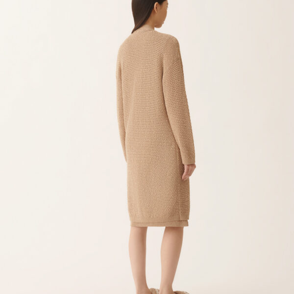 Cotton Tape Cardigan with Sequins in Acer