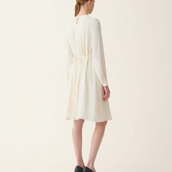 Crêpe de Chine Dress in Butter