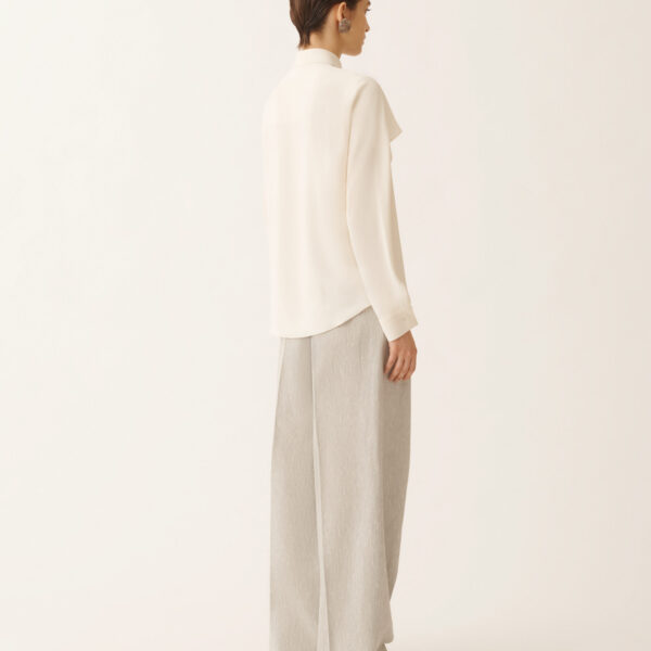 Crepe de Chine Shirt in Butter