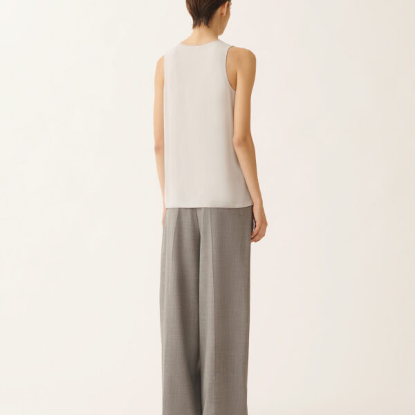 Crepe de Chine Tank Top in Rain