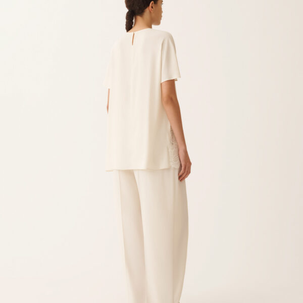 Crepe de Chine Top in Butter