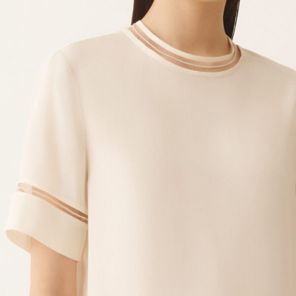 Crepe de Chine Top in Butter - Image 5