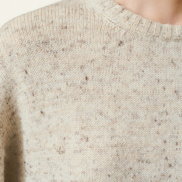 Donegal Yarn Sweater with Lurex in Cachà - Image 5
