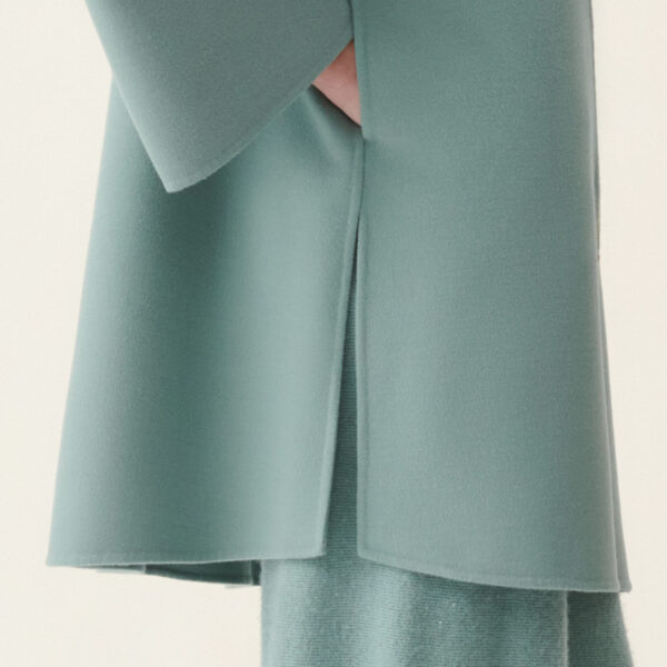 Double Wool Caban in Green - Image 5
