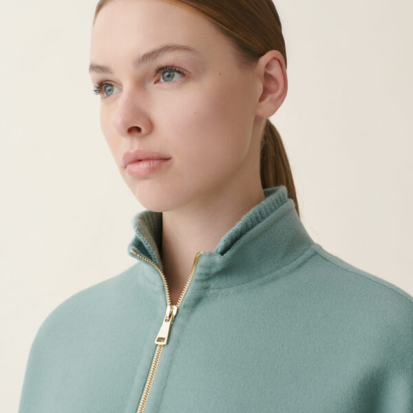 Double Wool Caban in Green - Image 6