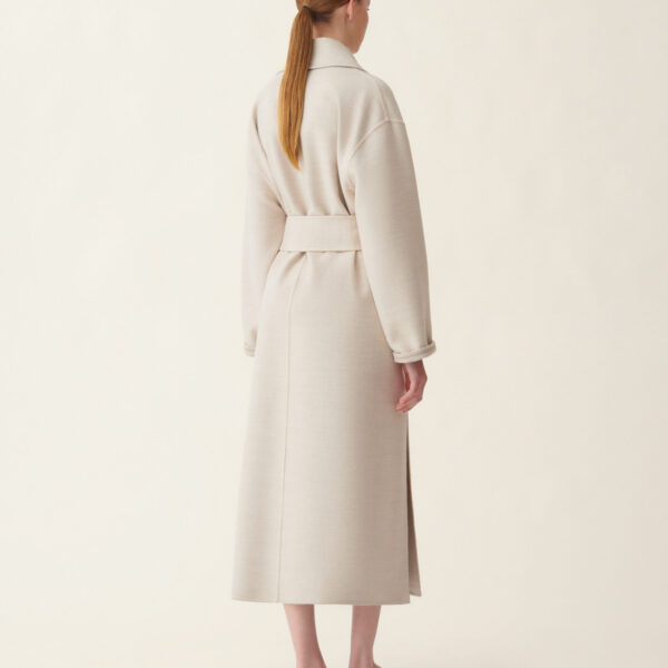 Double Wool Coat in Cachà