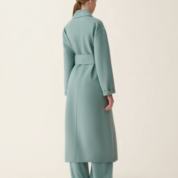 Double Wool Coat in Green