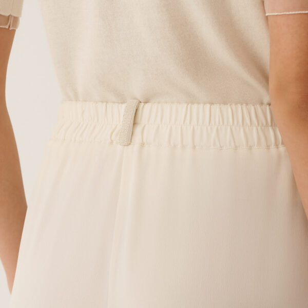 Fluid Linen and Viscose Pants in Butter - Image 5