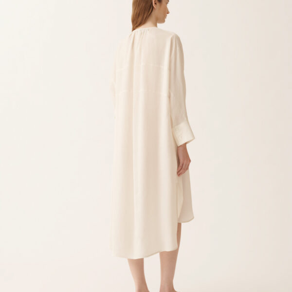 Fluid Midi Dress in Cream