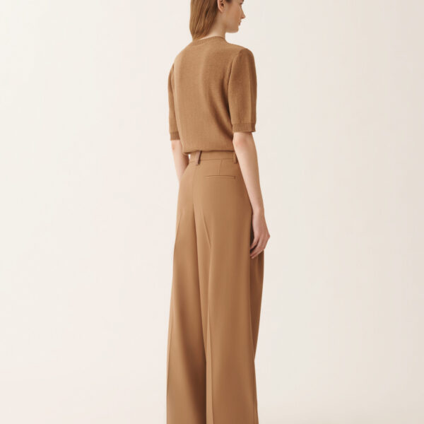 Fluid Techno Tailoring Pants in Wicker