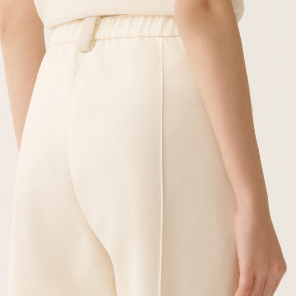 Gubbio Joggers in Butter-Colored Cotton Gabardine - Image 5