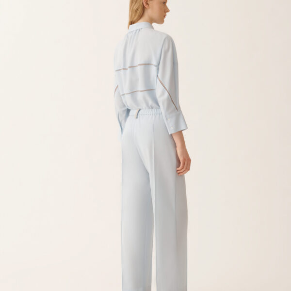 Gubbio Jogging Pants in Lightweight Bi-Stretch Wool