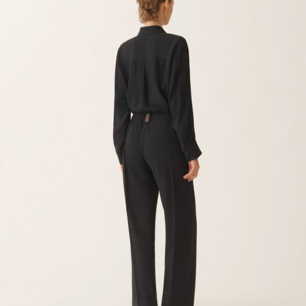Gubbio Jogging Pants in Night Blue Bistretch Lightweight Wool