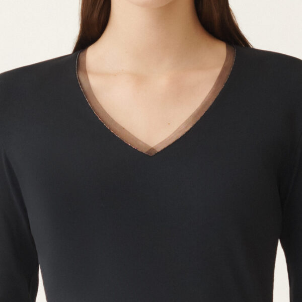 Jersey T-shirt in Blue - Image 5