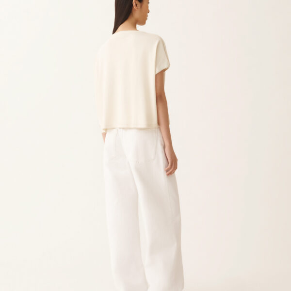 Jersey T-shirt in Butter