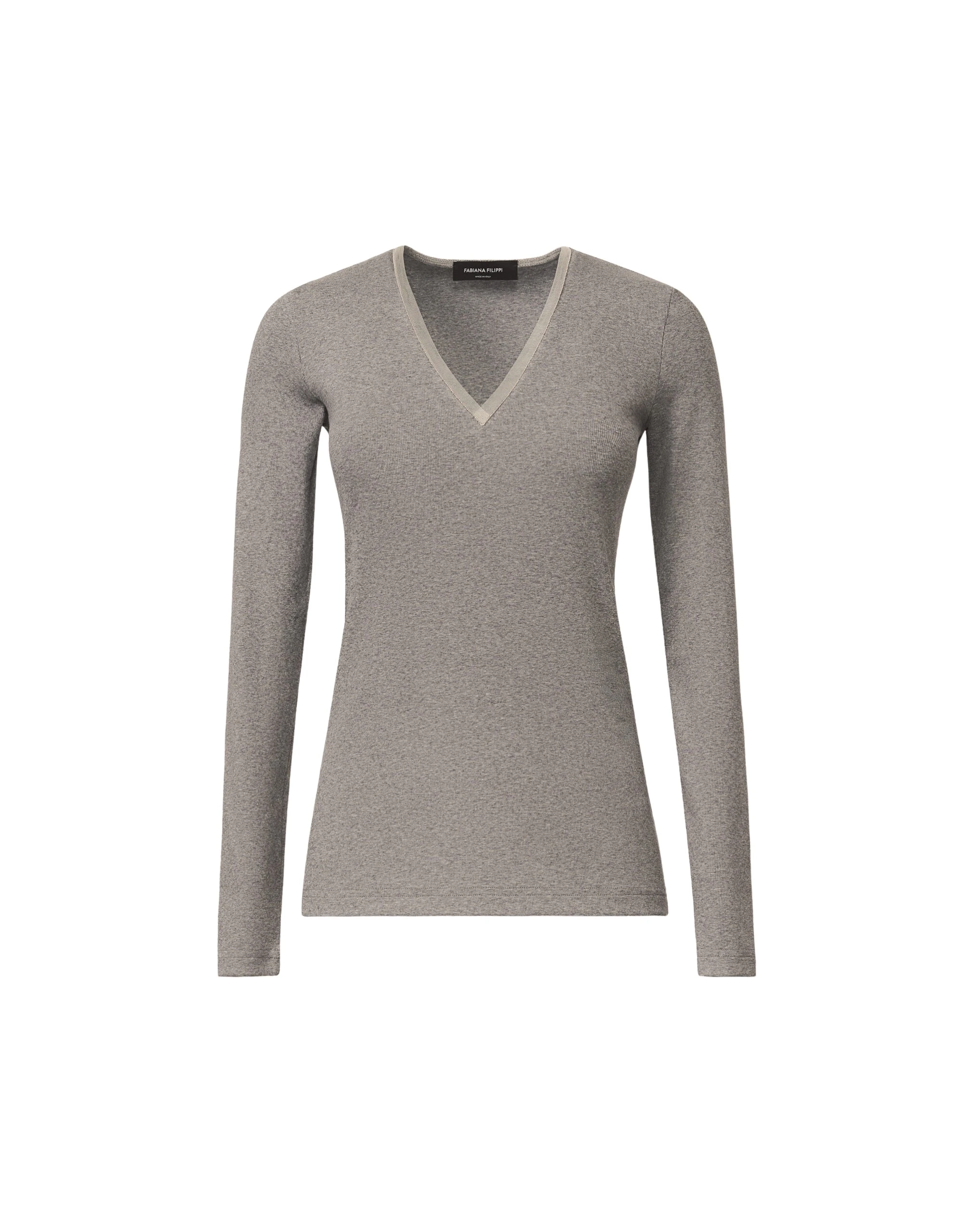Fabiana-Filippi-Jersey-T-shirt-in-Grey-scaled36230_nobg Fabiana Filippi