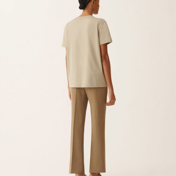 Jersey T-shirt in Khaki