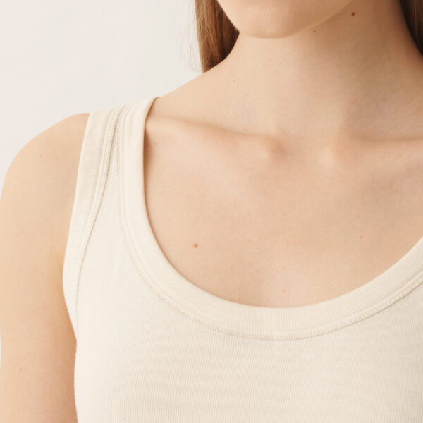 Jersey Tank Top in Butter - Image 5