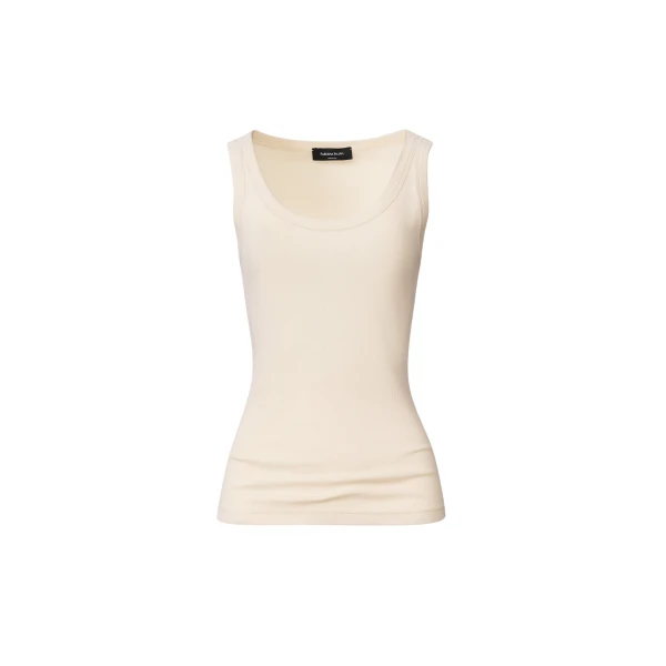 Fabiana Filippi Jersey Tank Top in Butter
