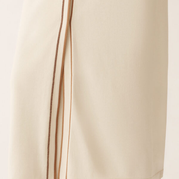 Long Cardigan in Organic Cotton, Butter - Image 6