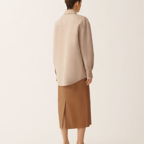 Long Shirt in Double Wool
