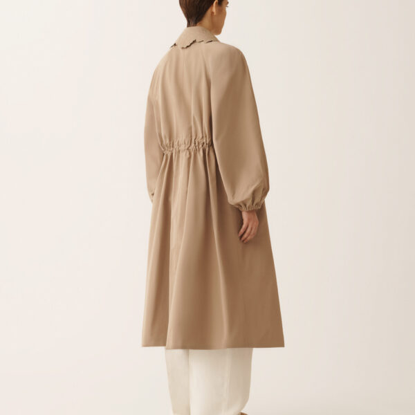 Long Trench Coat in Ottoman