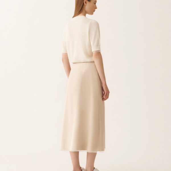 Midi Skirt in Techno Tailoring