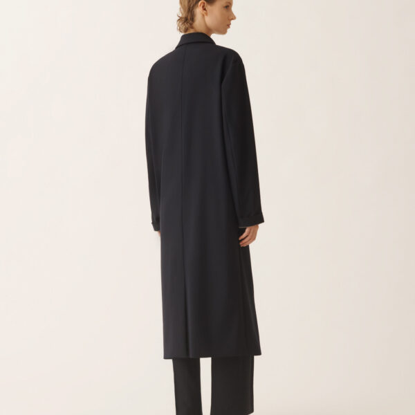 Midnight Blue Techno Tailoring Coat