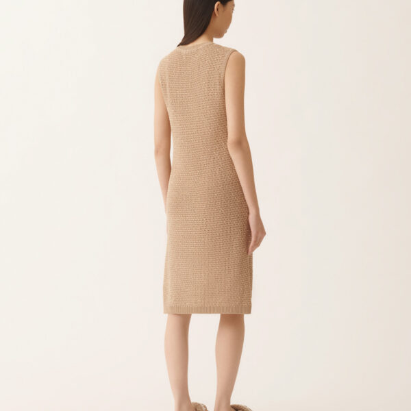 Mini Dress in Cotton Tape with Sequins