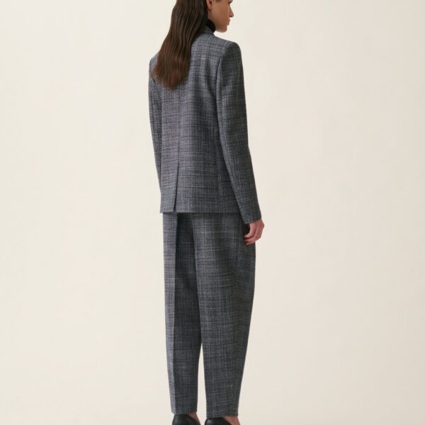 Mouliné Blazer in Midnight Blue