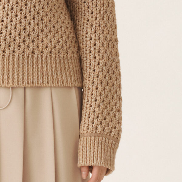 Mouliné Knit Sweater in Maple - Image 5