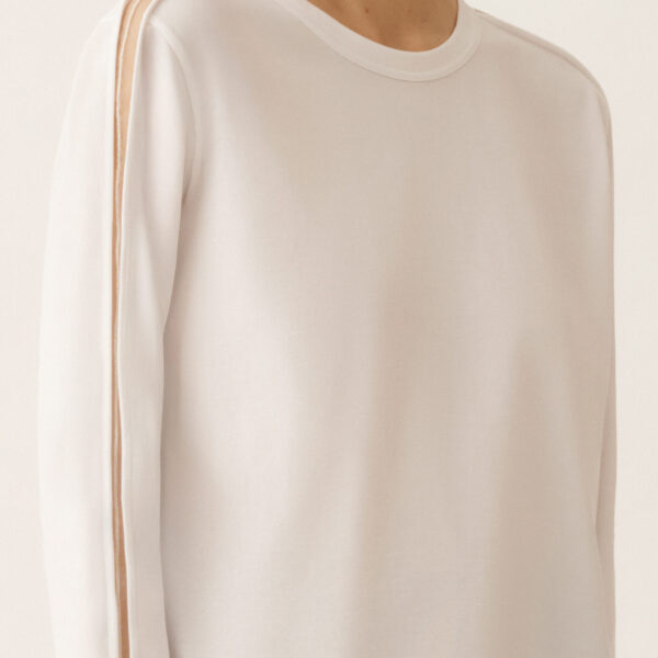 Optical White Jersey T-shirt - Image 5