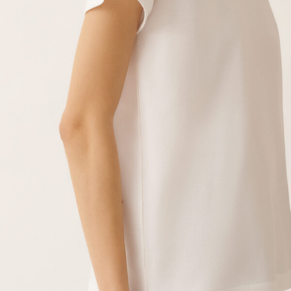 Optical White Jersey T-shirt - Image 6