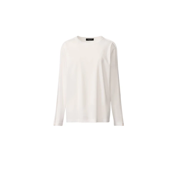 Fabiana Filippi Optical White Jersey T-shirt Top