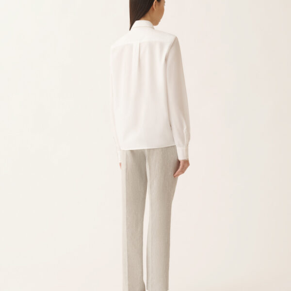 Optical White Poplin Shirt