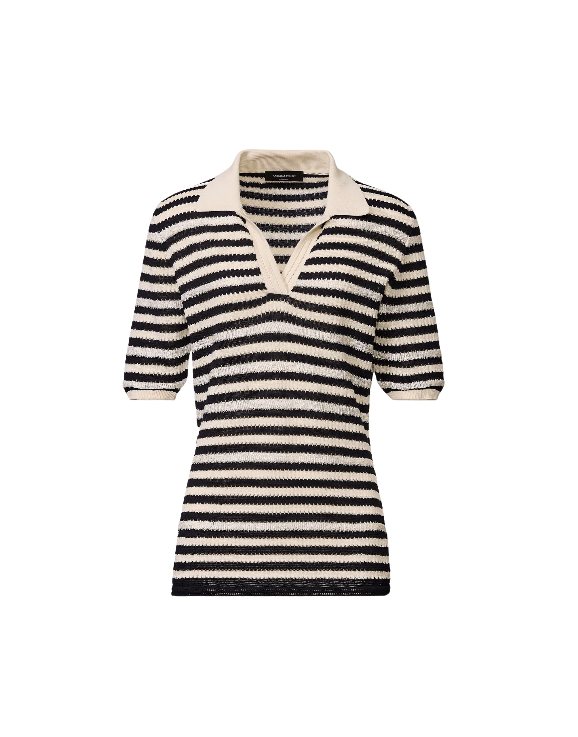 Fabiana-Filippi-Organic-Cotton-Polo-with-Micro-Sequins-in-Midnight-Blue-scaled29929_nobg Fabiana Filippi