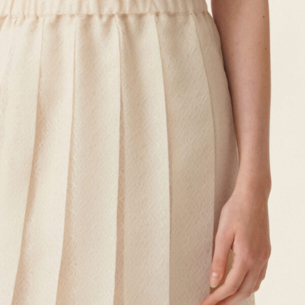 Organza Midi Skirt in Butter - Image 5