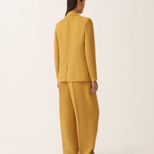 Oversized Jacket in Fluid Linen and Viscose