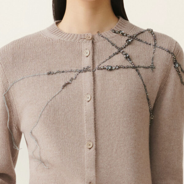 Platinum Cardigan in Mocha - Image 5