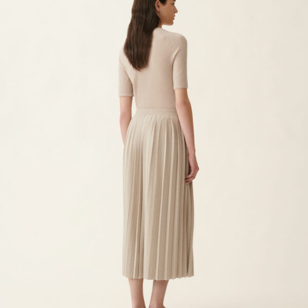Platinum Midi Skirt in Cachà
