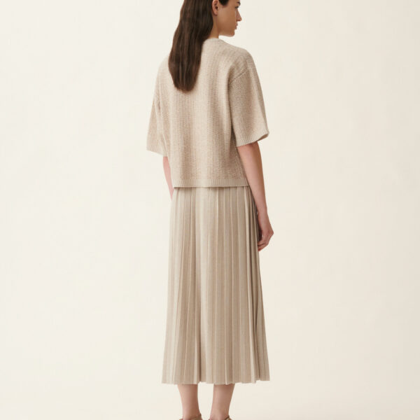 Platinum Sequin Sweater in Cachà