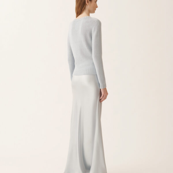 Platinum Sweater with Lurex in Aqua